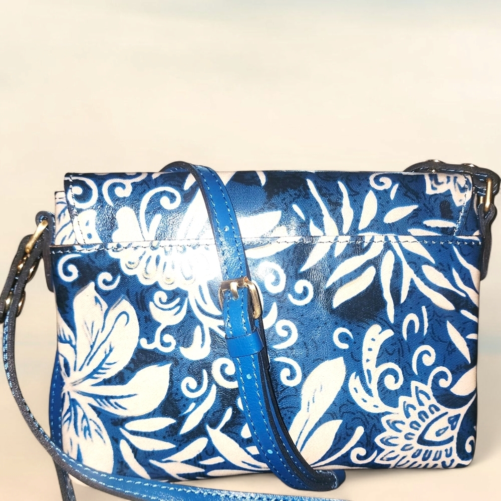 PATRICIA NASH Corfu Crossbody Greek Floral Print - Picture 3 of 10